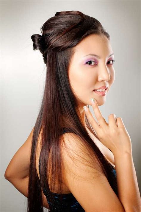 japanese long hairstyles|beautiful asian women with long hair.